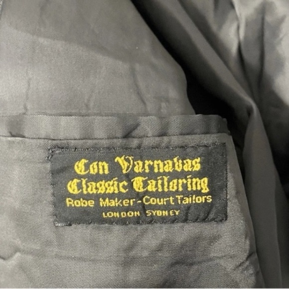 Mens Glen Check Blazer Dbl Breasted 44R Grey Wool Hield Brothers England Made - Picture 5 of 7